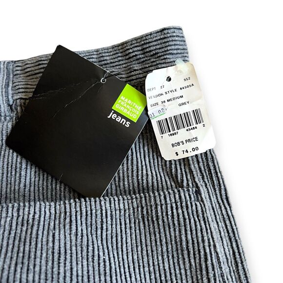 Vintage NWT Marithe Francois Girbaud Gray Glider Corduroy Pants 36x32 Baggy Y2K - Picture 5 of 12